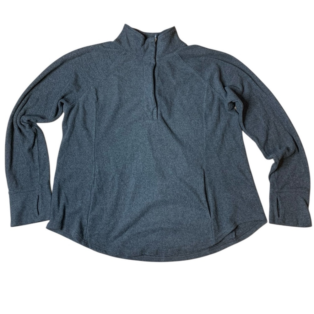 Old Navy Active Go-Dry 1/4 Zip Fleece XL Gray